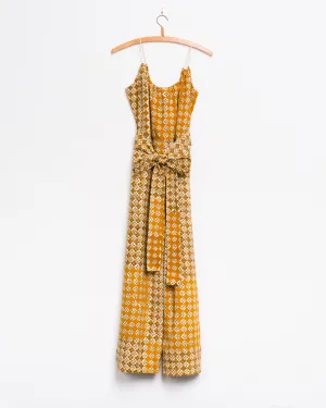 Lila Camisole Jumpsuit in Engineered Umber