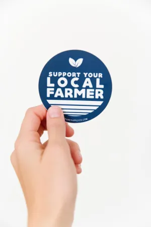 Local Farmer Sticker - Blue
