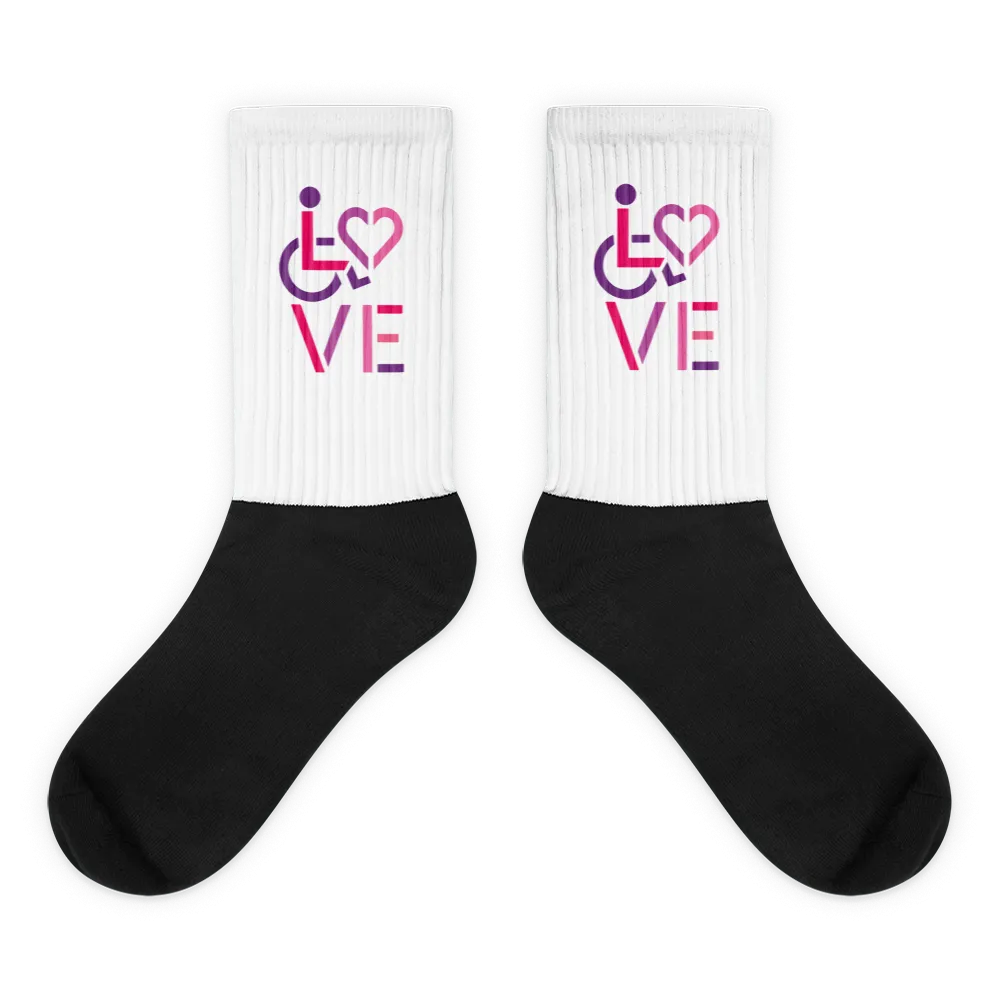 Love (for the Special Needs Community) Socks - Design 1