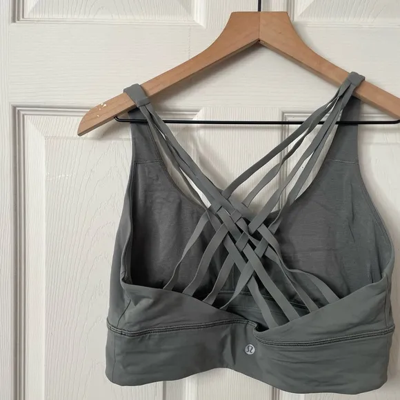 Lululemon Free to Be Bra Wild Long Line sage green