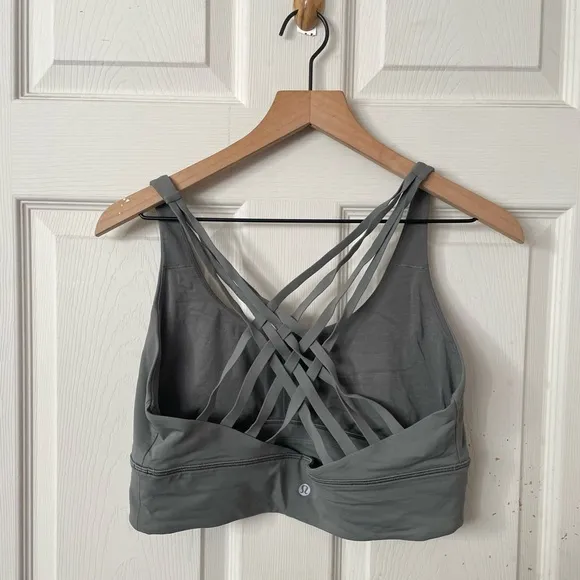 Lululemon Free to Be Bra Wild Long Line sage green
