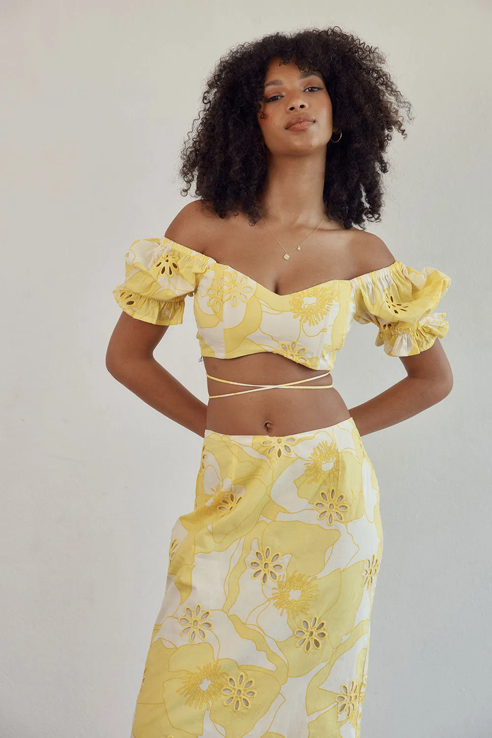 Lupa Top - Lemon Poppy