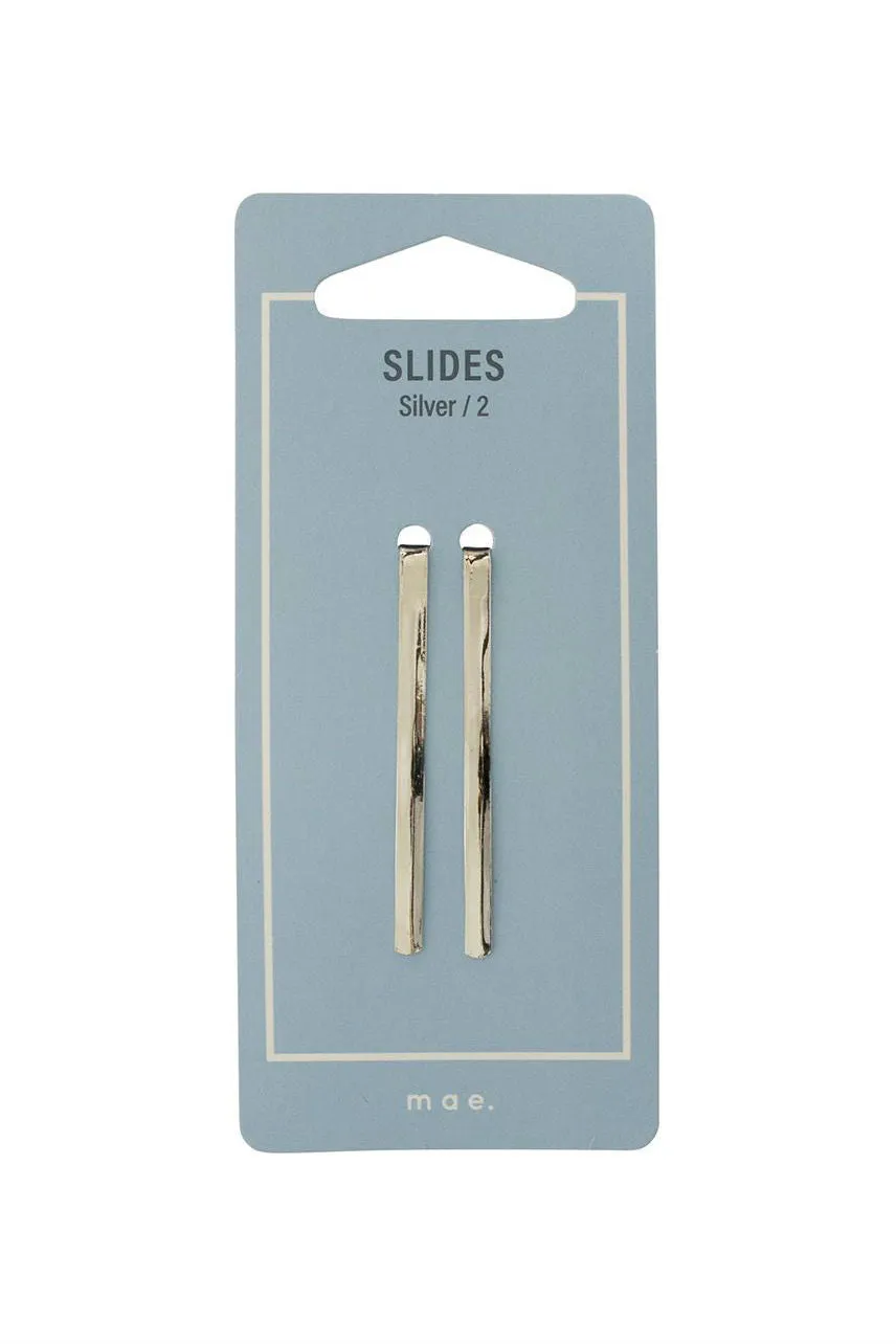 MAE 40-2123 Slides Silver 2pcs