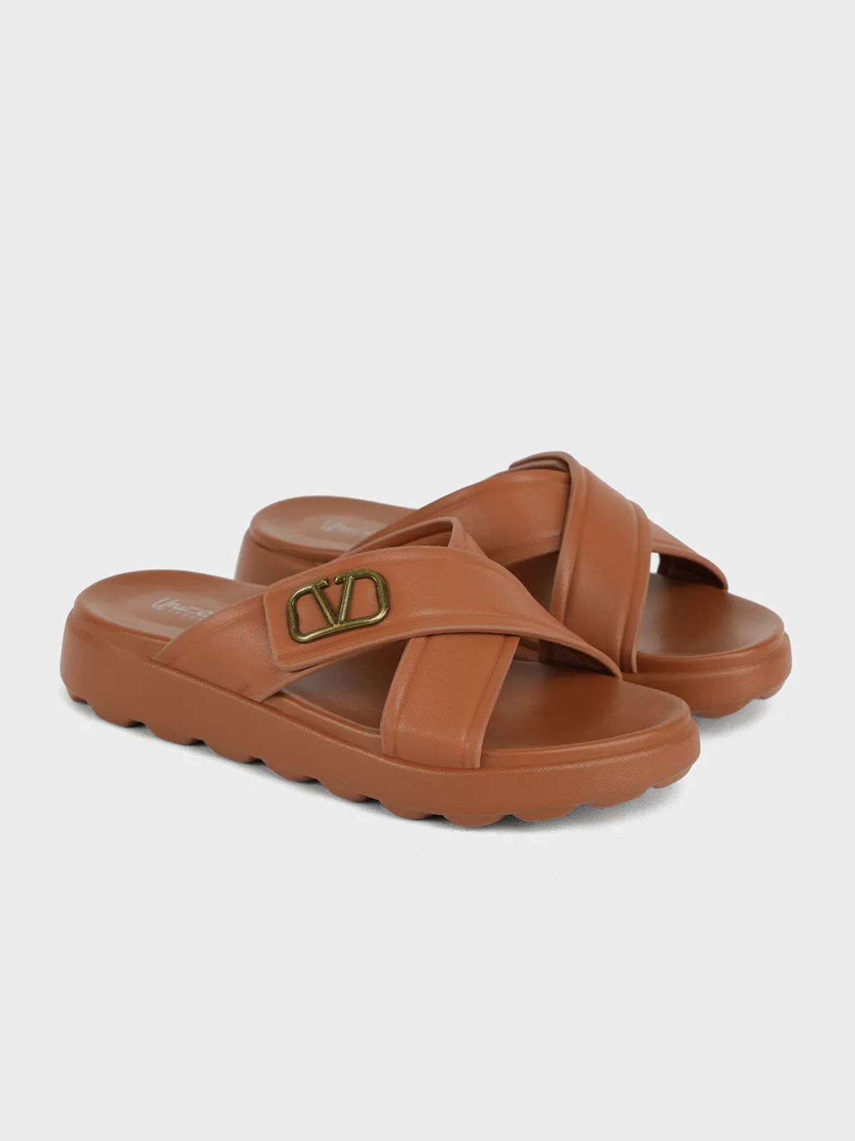 Men "TIROSH" Crossover Casual Slippers