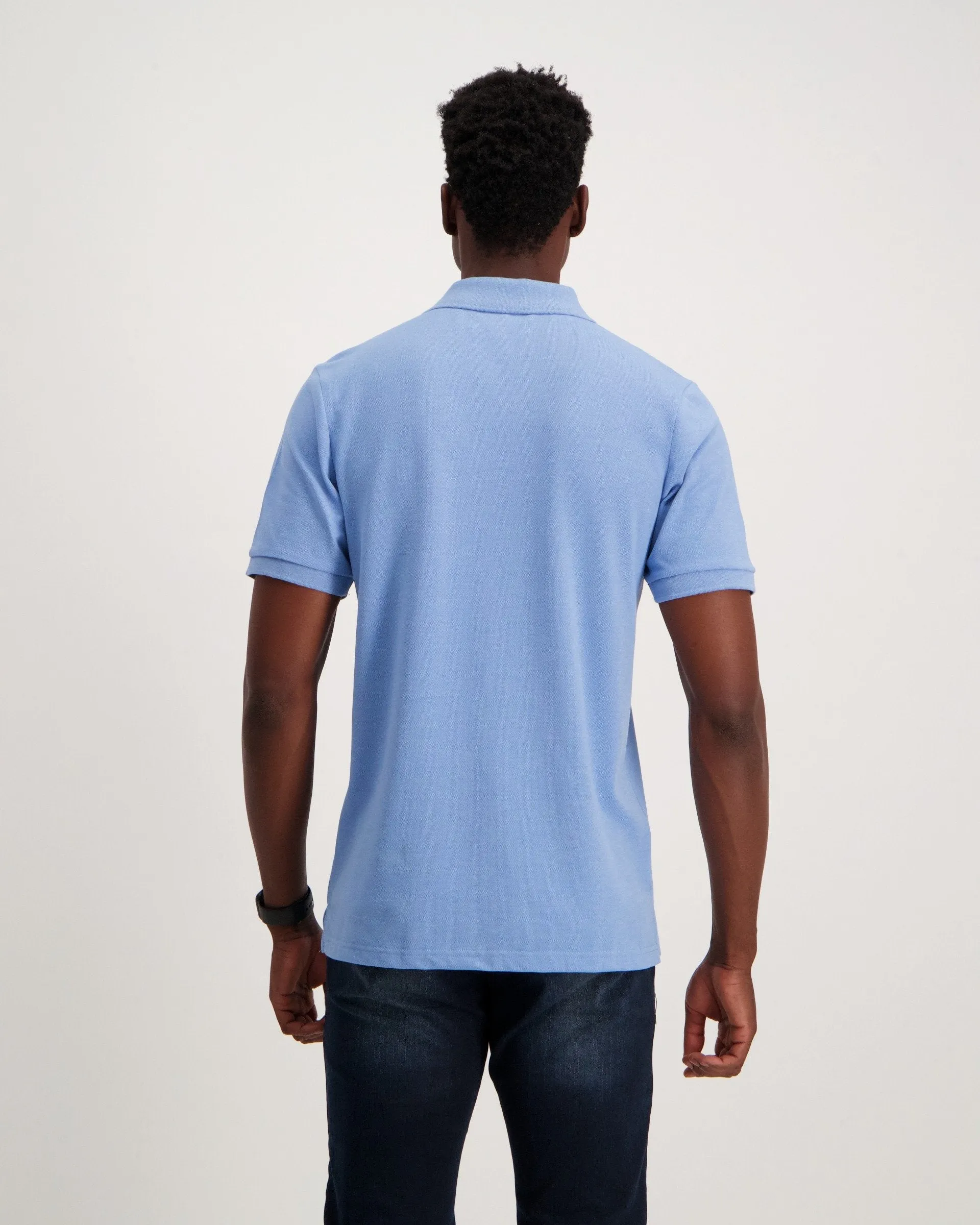 Mens - Basic Golfer Tex - Blue Melange