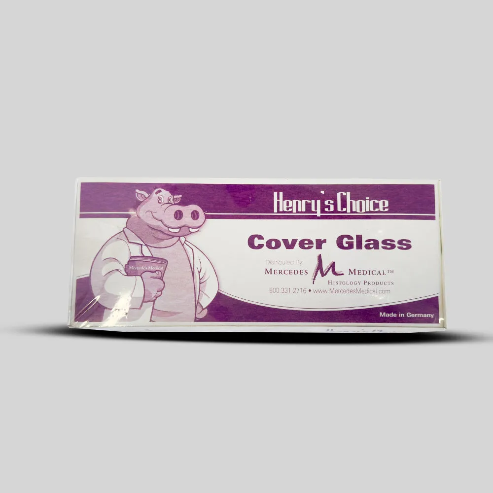 Mercedes Scientific Cover Glass, 22 x 22mm Square, #1 Thickness, 1oz/Box