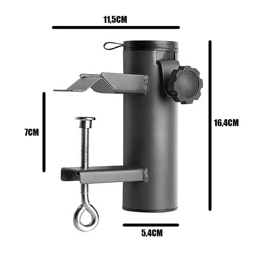 Metal Balcony Parasol Holder Clamp