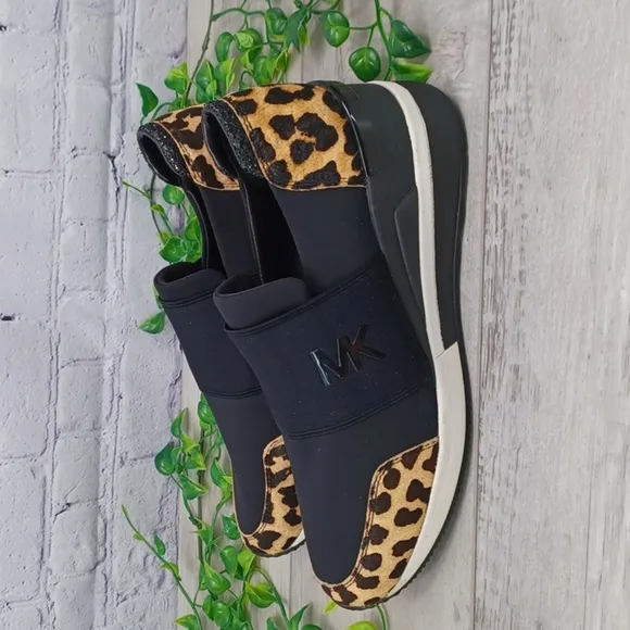 Michael Kors Calf Hair &amp; Neoprene Sneakers