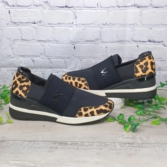 Michael Kors Calf Hair &amp; Neoprene Sneakers