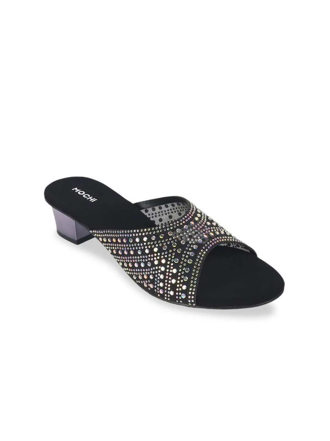 Mochi Women Embellished Block Heel Sandals