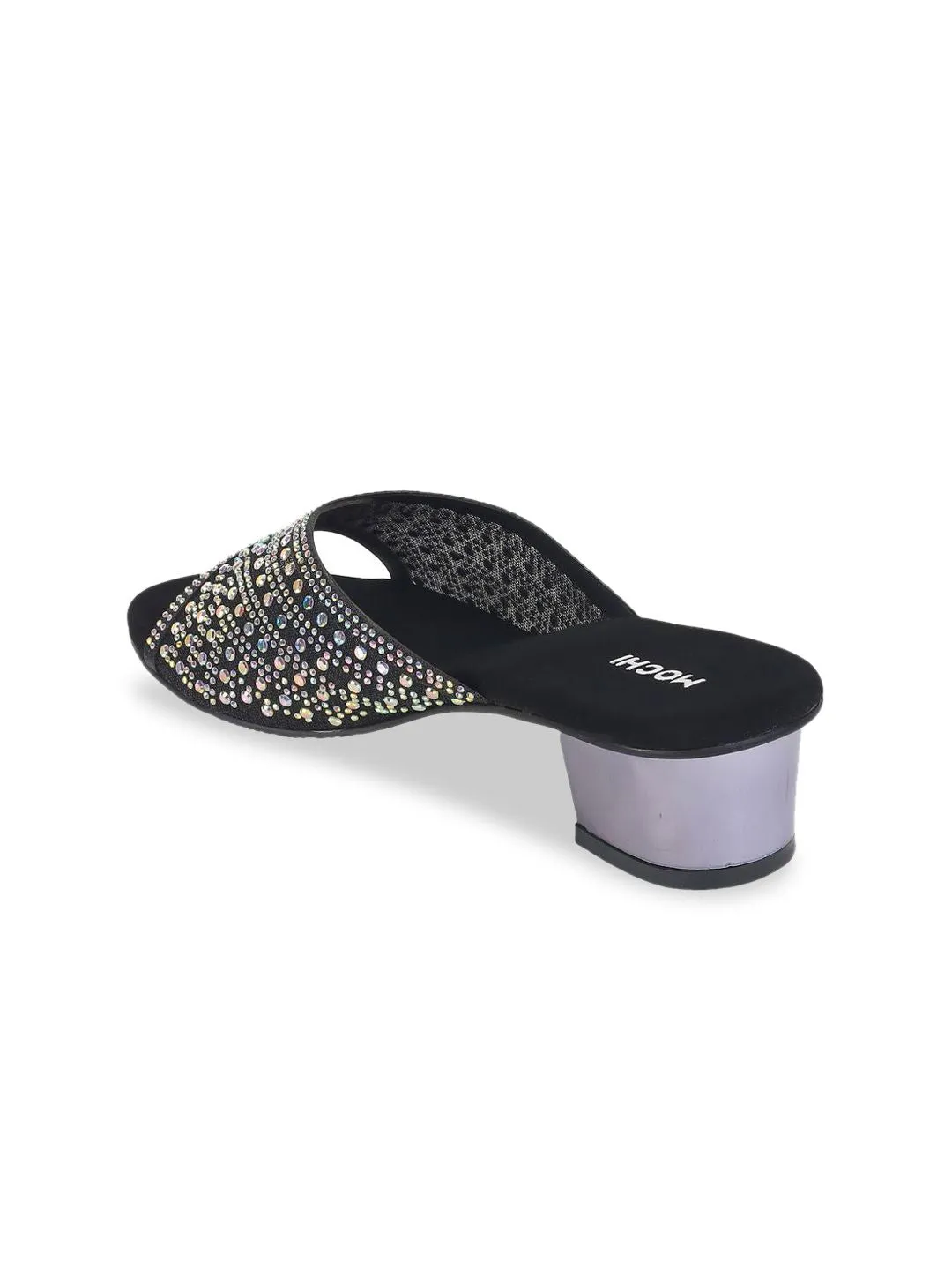 Mochi Women Embellished Block Heel Sandals