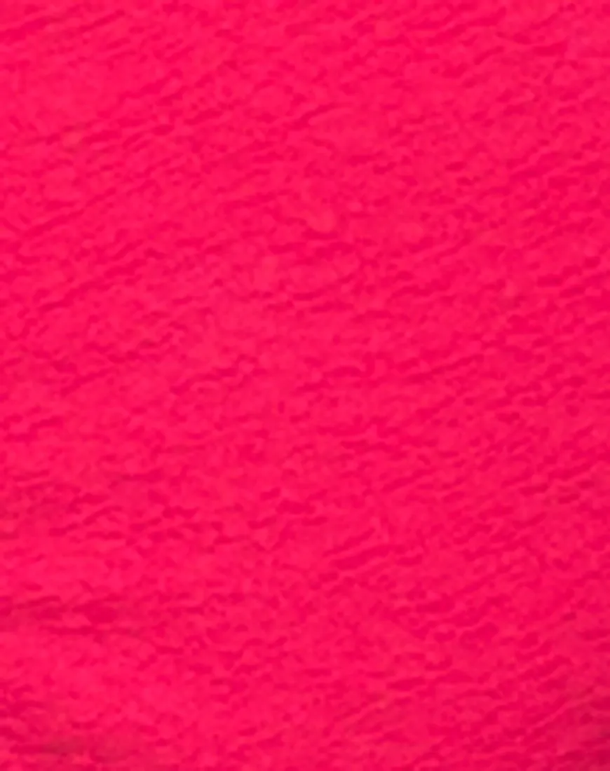 Motel Sunstone Strappy Bikini Bottom in Raspberry
