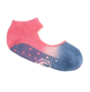 MoveActive Slide On Non Slip Grip Sock - Berry Sorbet Ombre
