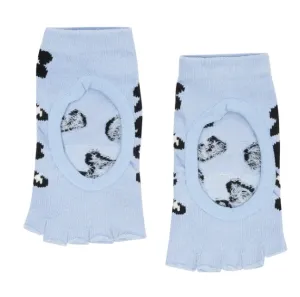 MoveActive Slide On Non Slip Grip Sock - Cheetah Sky Blue