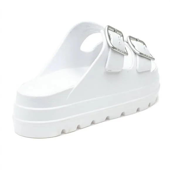 NEW J/SLIDES women's simply eva sandal in white