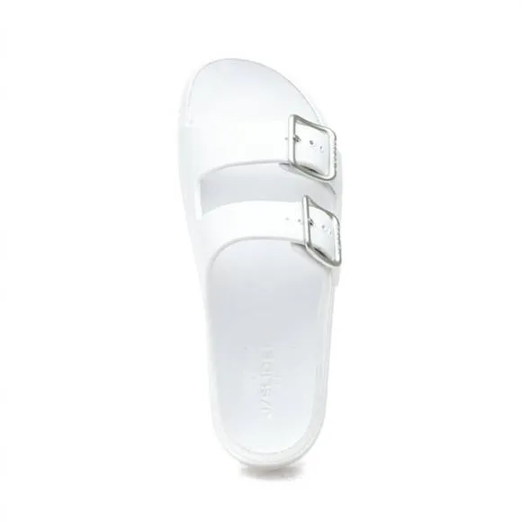 NEW J/SLIDES women's simply eva sandal in white