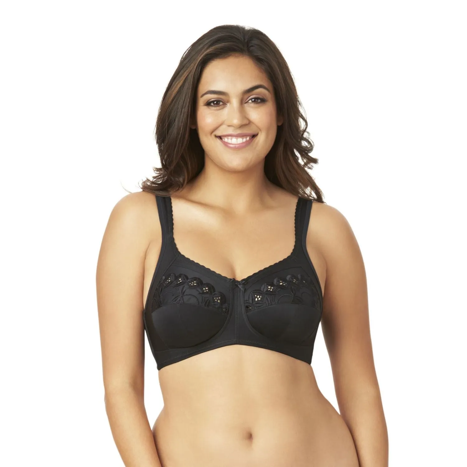 New Warner's Women's Wire-Free Full Coverage Bra in Black, Sz 40D! Also fits 42C,38DD