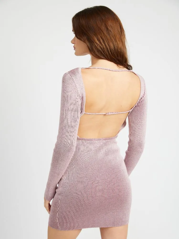Nia Open Back Bodycon Mini Dress