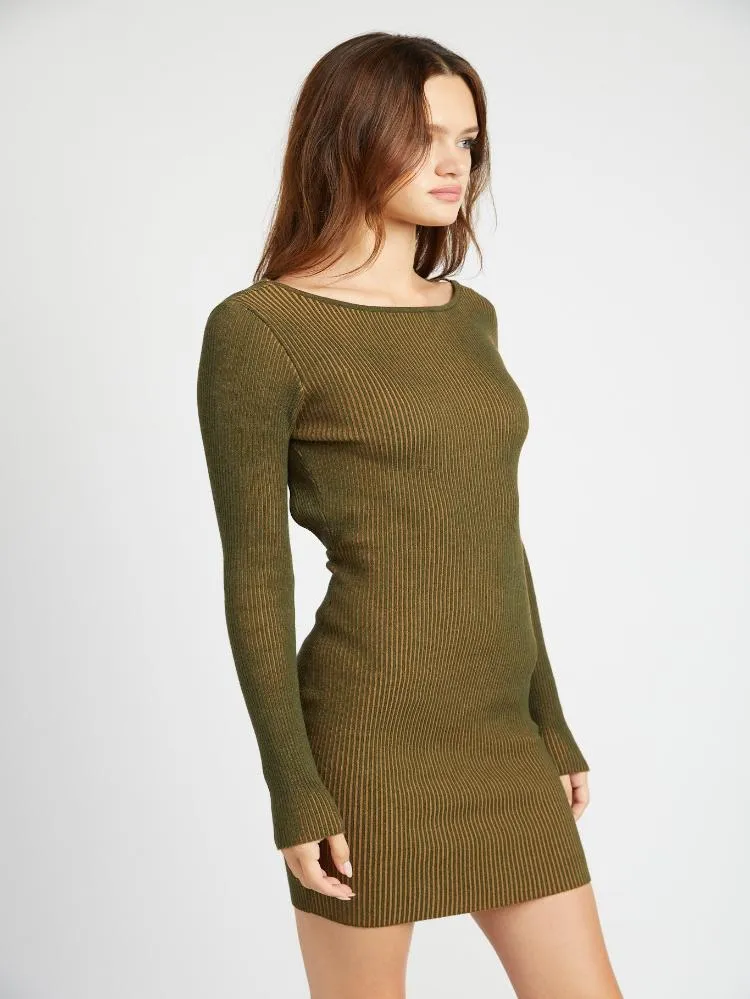 Nia Open Back Bodycon Mini Dress