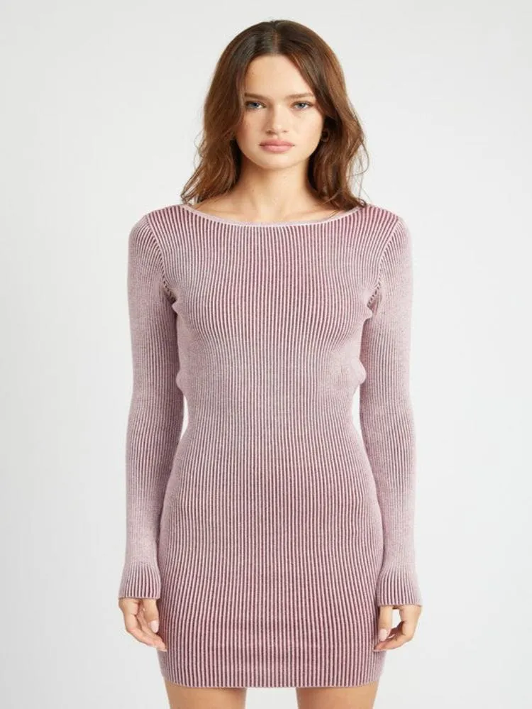 Nia Open Back Bodycon Mini Dress