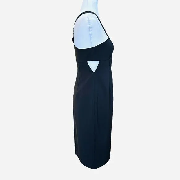 NWT Aidan Mattox Black Strappy Cocktail Dress | Size 8 | New Years Eve Party