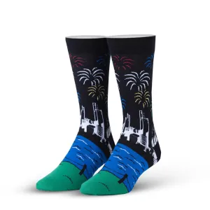 Odd Sox Unisex Crew Novelty Socks, Celebration, One Size