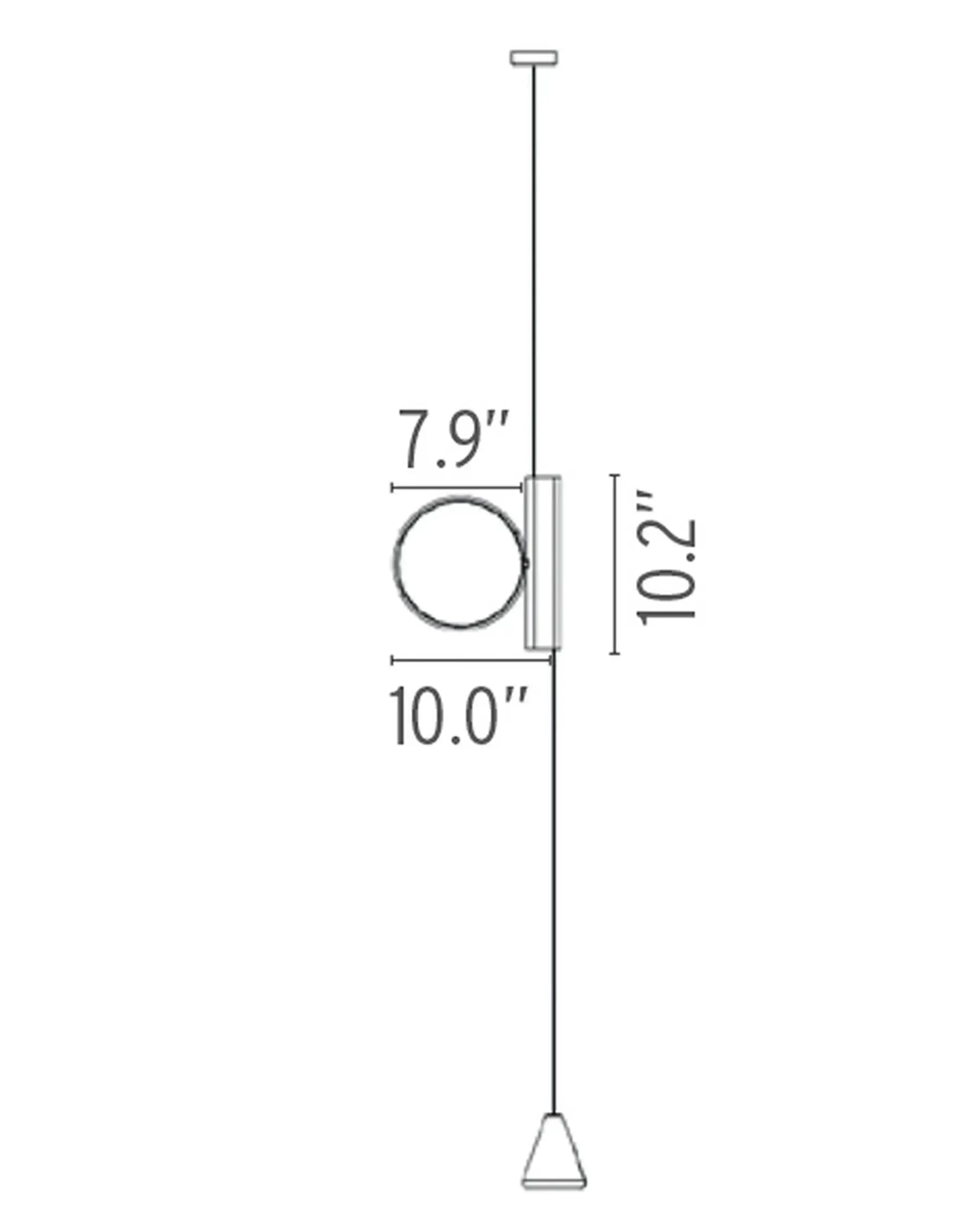 OK LED - Pendant Ceiling Lamp Dimmable with Soft Touch Switch