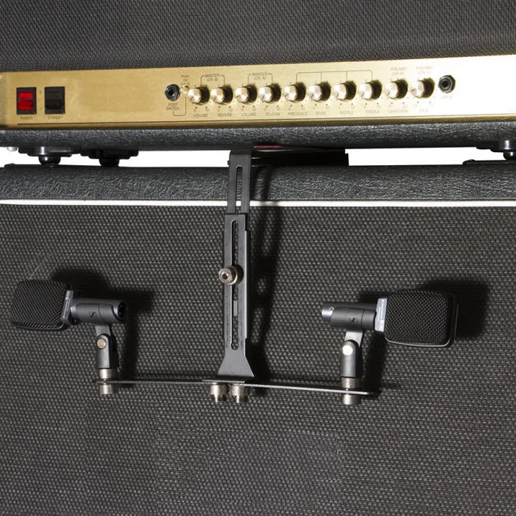 On Stage MY650 Dual Mic Attachment Bar holds up to 2 Mics