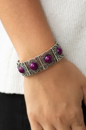 Paparazzi Victorian Dream - Purple Stretchy Bracelet