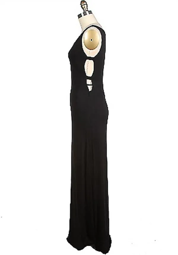 Peek-A-Boo Open Side Maxi Dress