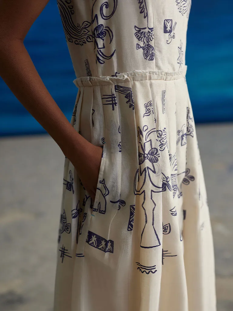 Pema Knife Pleat Dress