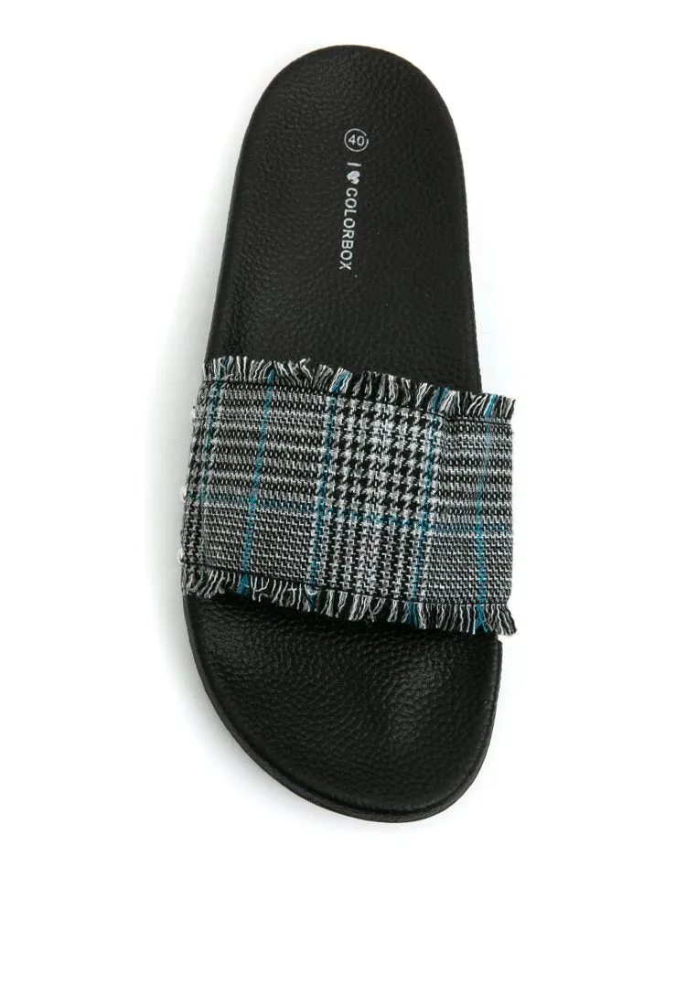 Plaid Sandal