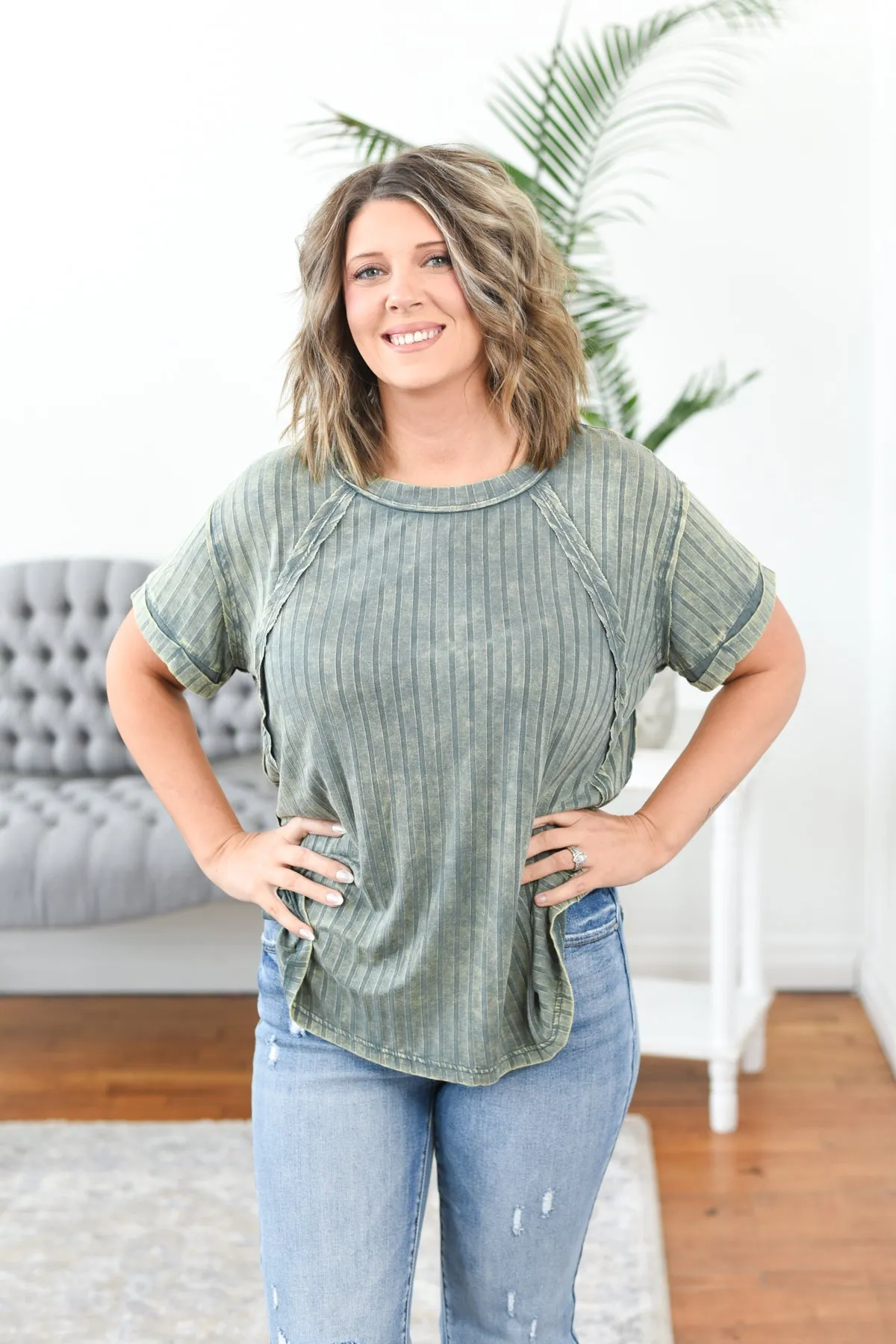 Polly Acid Wash Top