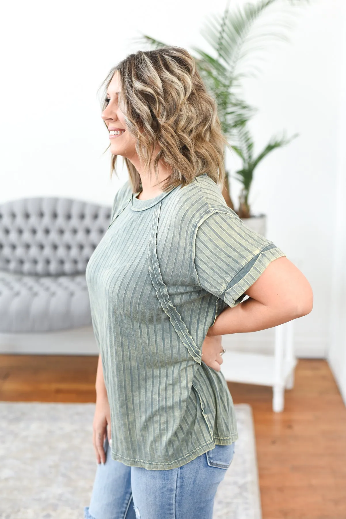 Polly Acid Wash Top