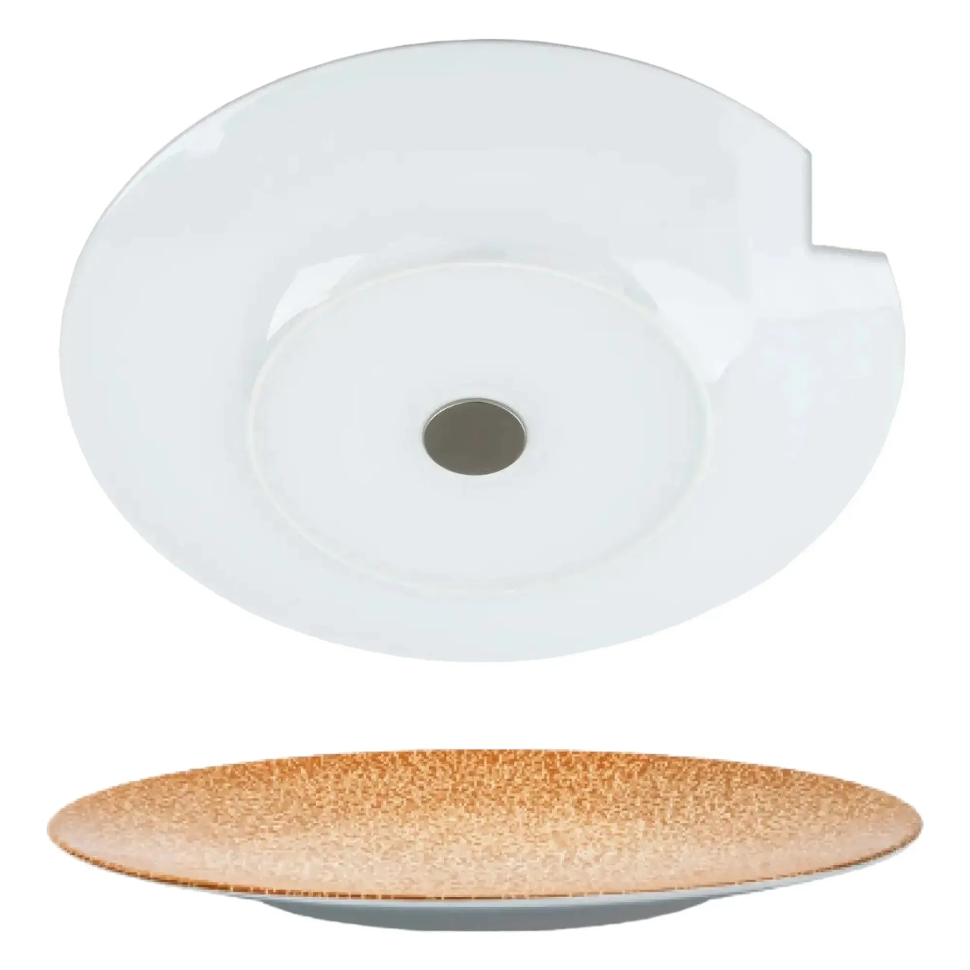 Porcelain Magnetic Dinner Plates APRICOT by Silwy