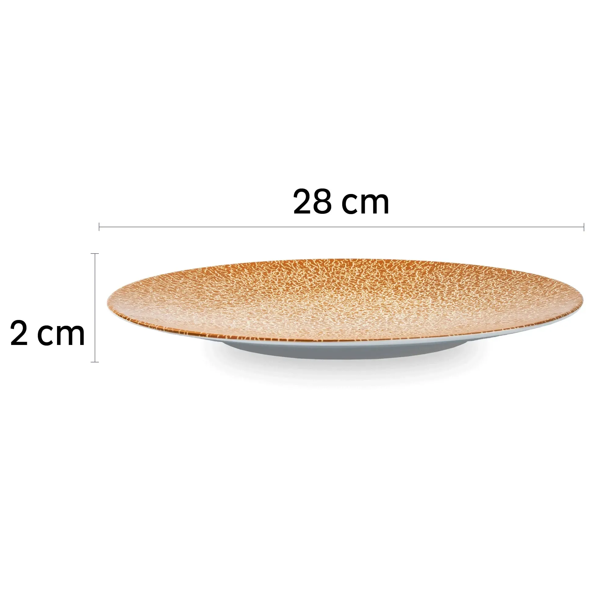 Porcelain Magnetic Dinner Plates APRICOT by Silwy