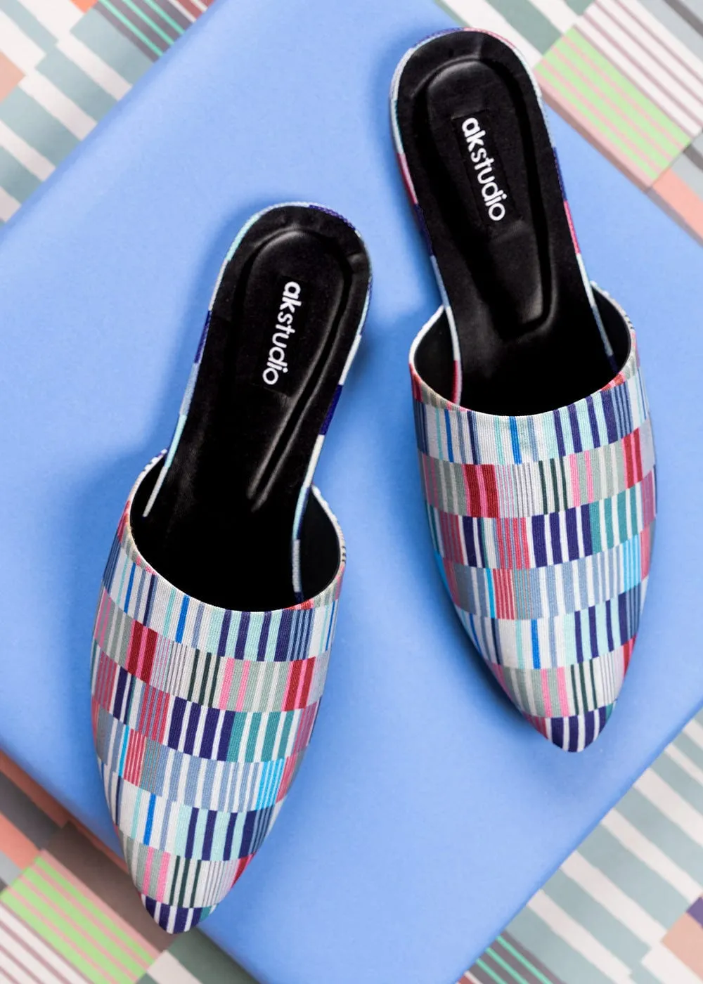 Printed Mules