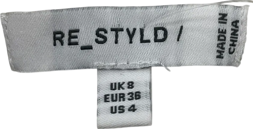 Re_ Style White Knitted Strappy V Neck Midaxi Dress UK 8