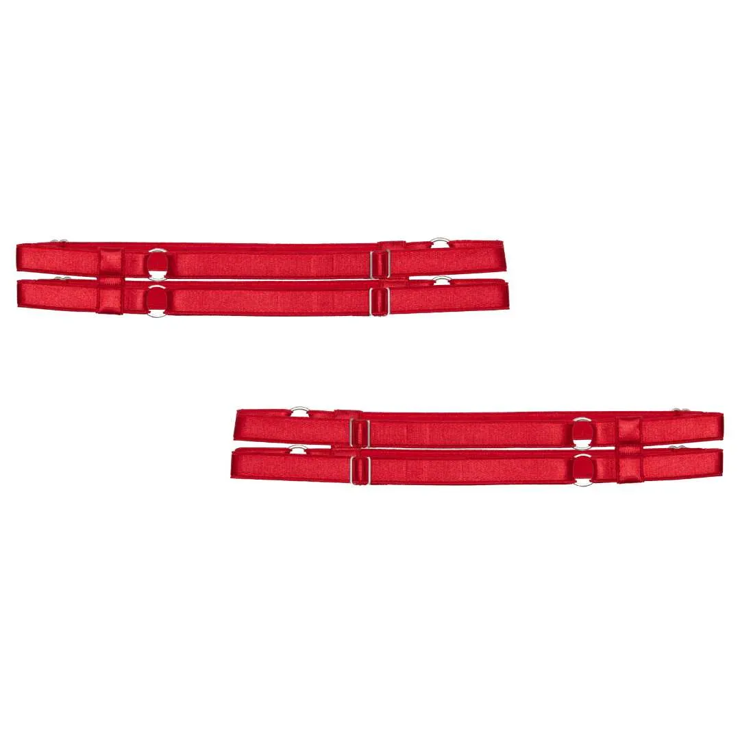 Red Strappy Leg Garters