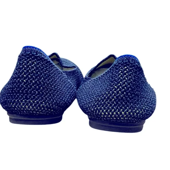 Rothy’s metallic lattice slip on children’s shoe in size 2 NWOB stretch/comfort