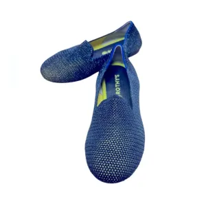 Rothy’s metallic lattice slip on children’s shoe in size 2 NWOB stretch/comfort