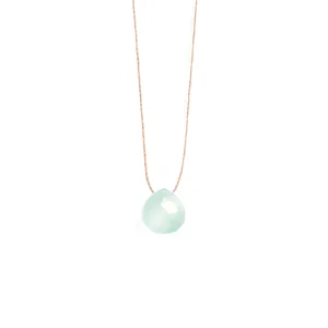 Sea Glass Chalcedony Necklace