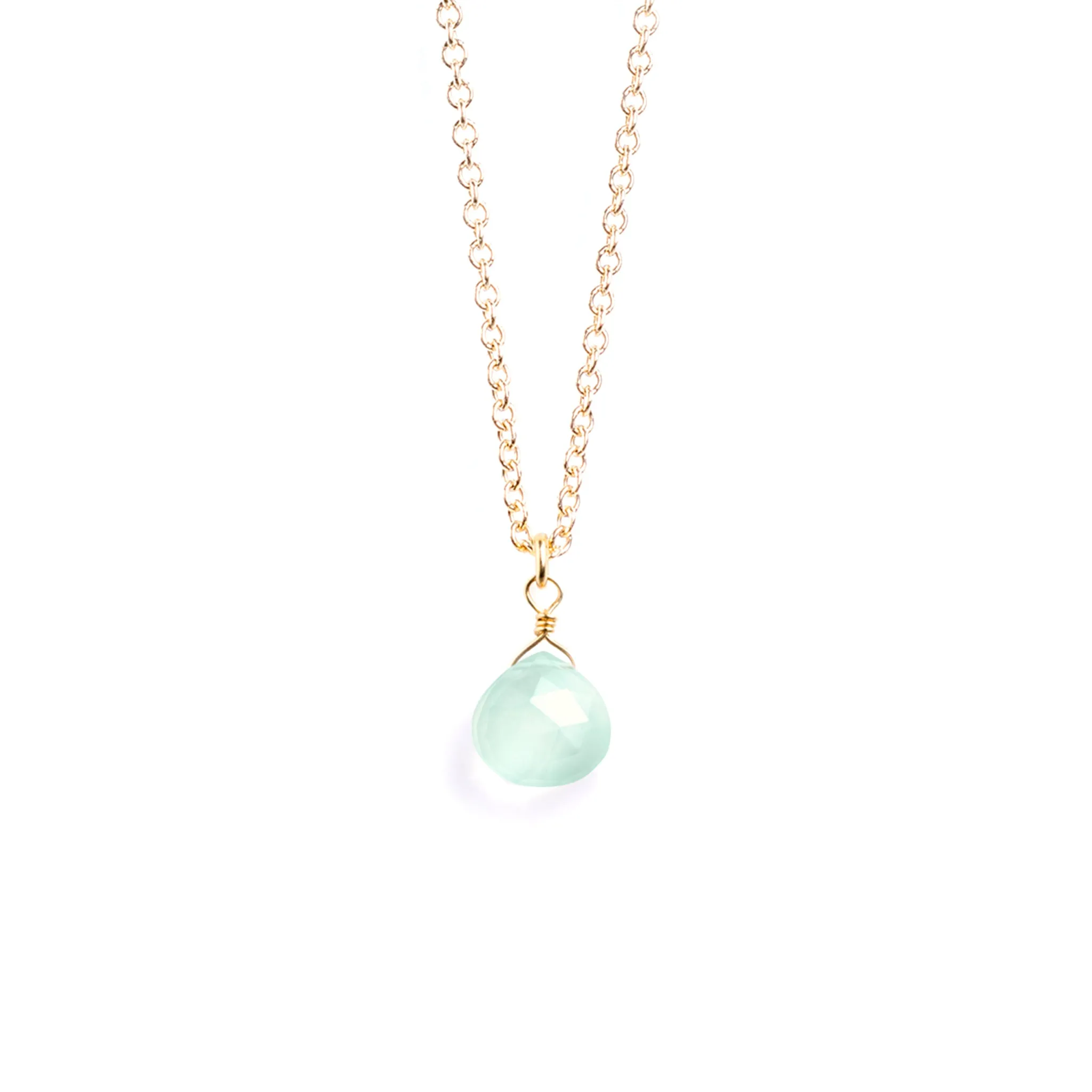 Sea Glass Chalcedony Necklace
