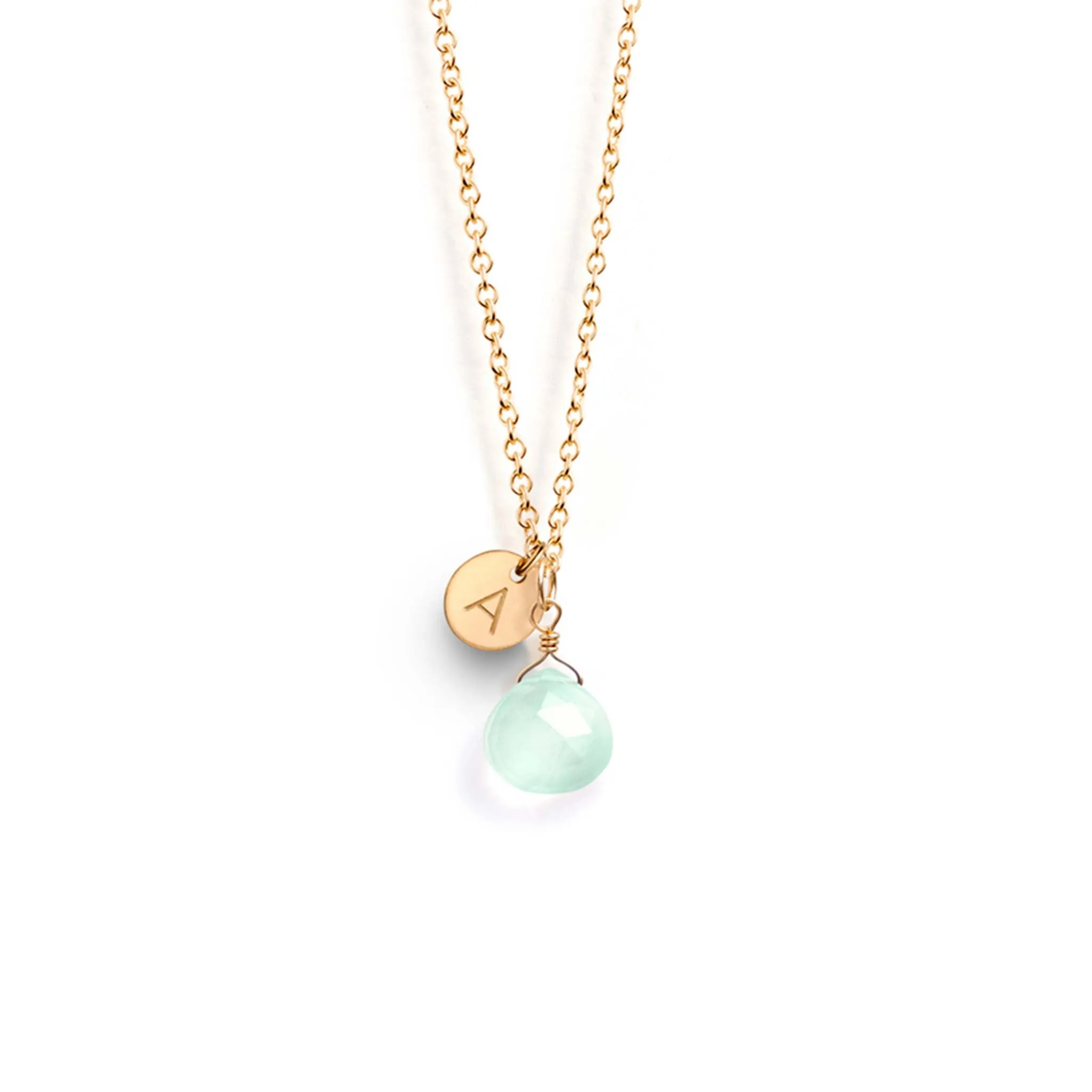 Sea Glass Chalcedony Necklace