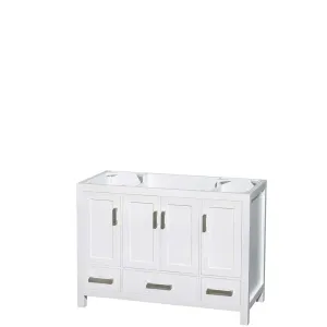 Sheffield 48 Inch Single Bathroom Vanity in White