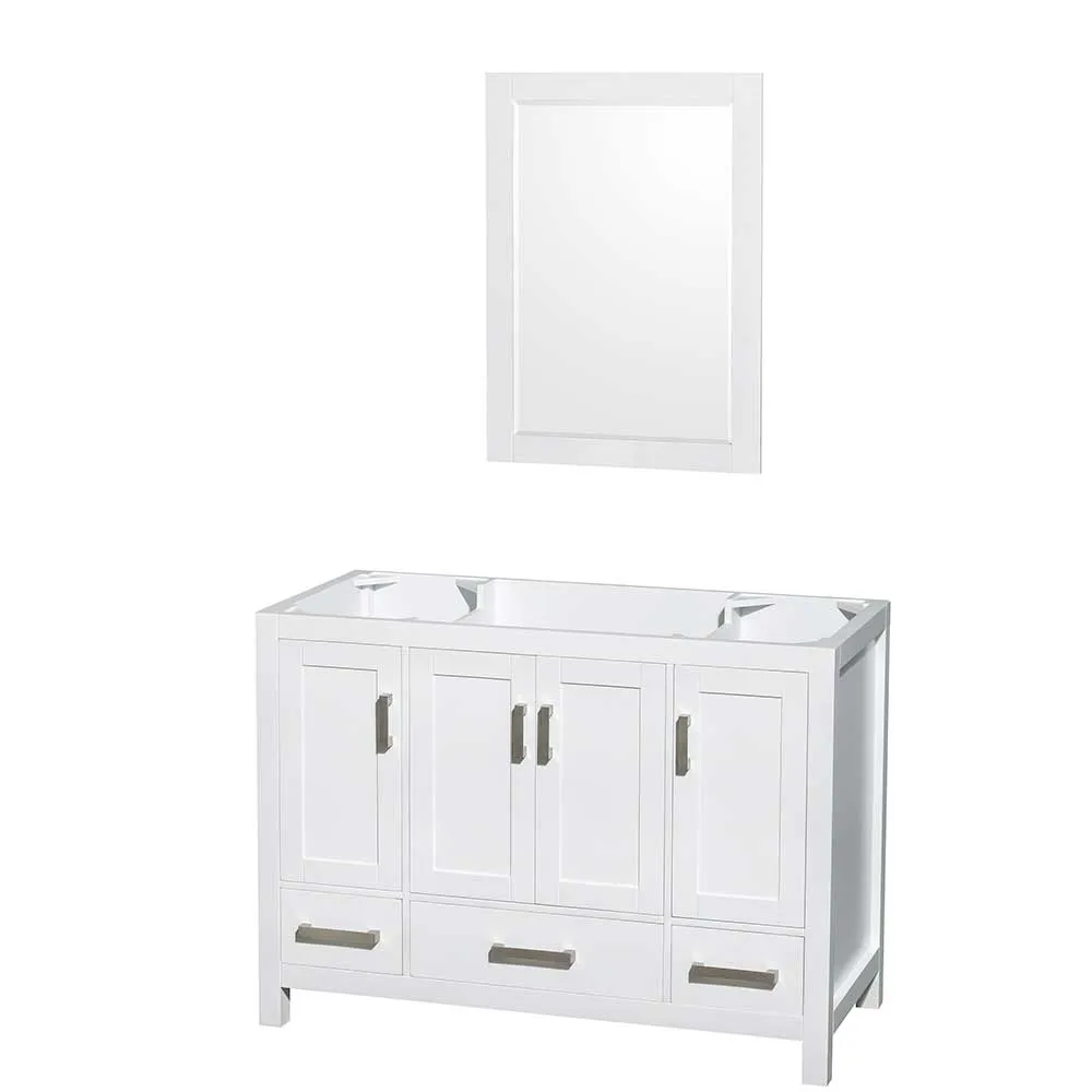 Sheffield 48 Inch Single Bathroom Vanity in White