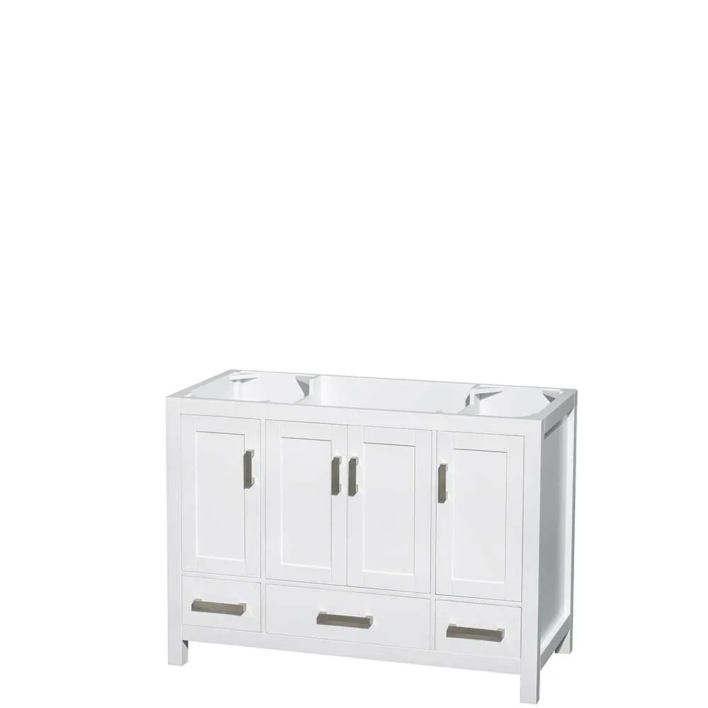 Sheffield 48 Inch Single Bathroom Vanity in White