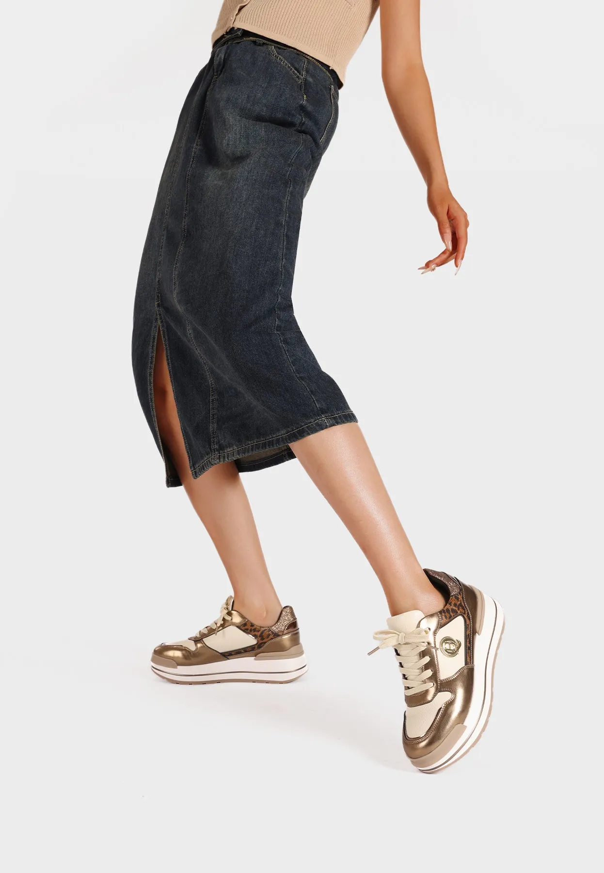Sneakers con suola alta X31-23