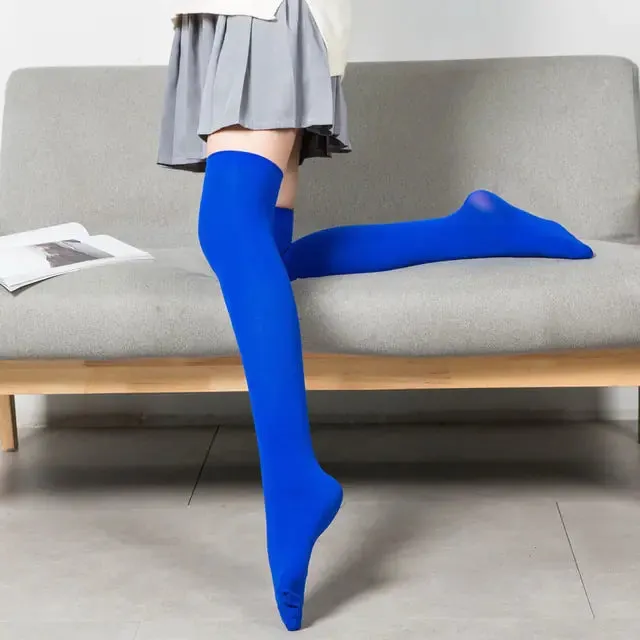 Solid Color Long Socks