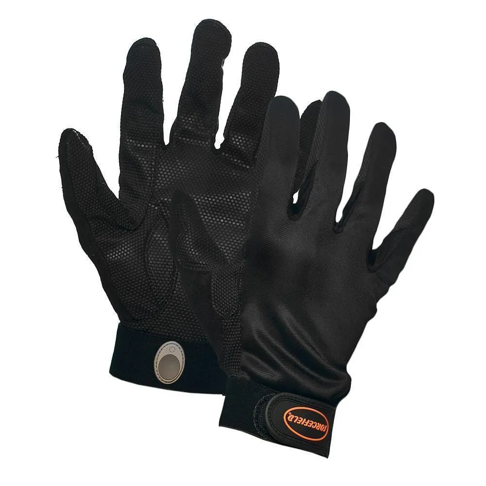 Spandex Mechanic's Glove with Pattern Grip, Velcro Wrist